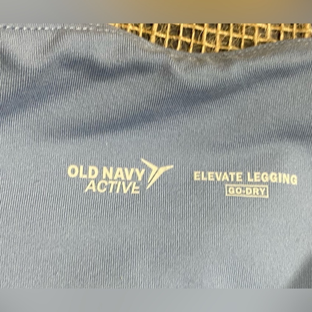Leggings Size Small 2 Pair RBX Lavender/White 2 Pockets, Old Navy Blue Elevate - Picture 3 of 6